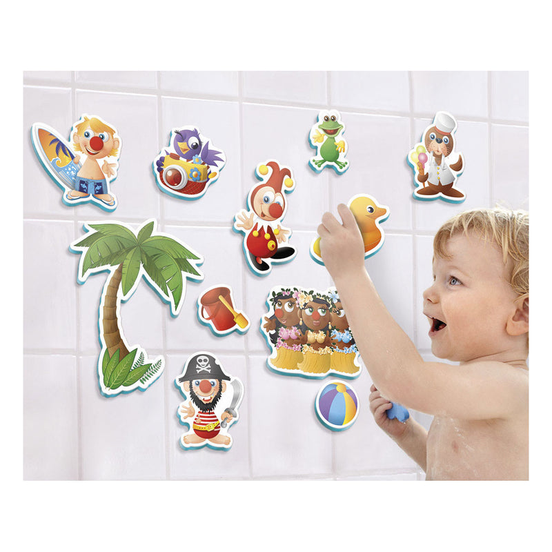 Load image into Gallery viewer, Bambolino toys badfiguren jokie in opbergnetje, 10st.
