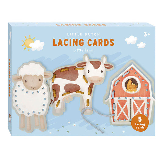 Little dutch rijgkaarten set little farm