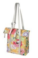 Load image into Gallery viewer, Basil Bloom Field fietsshopper, geel, gerecycled PET, waterdicht, verstelbare schouderriem
