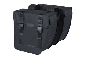 Load image into Gallery viewer, Basil Tour dubbele fietstas zwart 35L

