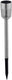 Grundig solar tuinlamp - rvs - 1 led lamp - ip44 spatwaterdicht - brandduur 6-8 uur - zilver