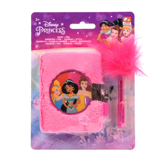 Canenco disney princess dagboek pluche met pen