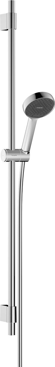 Hansgrohe activera s - doucheset - ecosmart waterbesparend - select-knop bediening - 95mm maat - 2 straalfuncties - met glijstang varia 105 cm - chroom