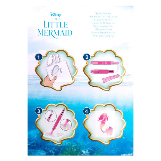 Disney the little mermaid blaaspennen set