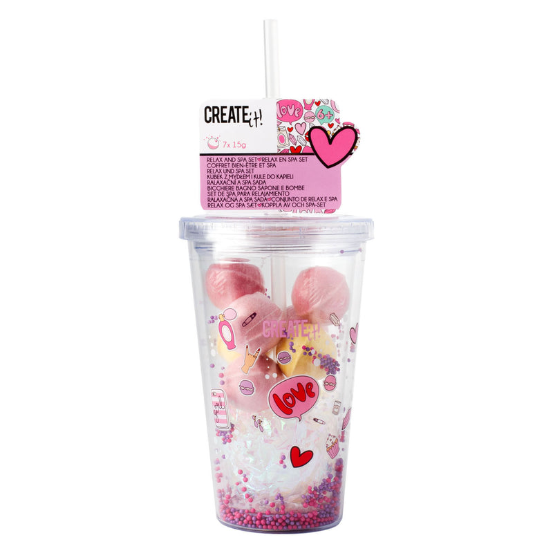 Afbeelding laden in galerijviewer, Create it! beauty drinkbeker zeep en bruisballen
