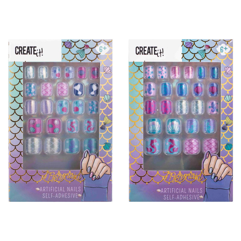 Load image into Gallery viewer, Create it! mermaid kunstnagels zelfklevend
