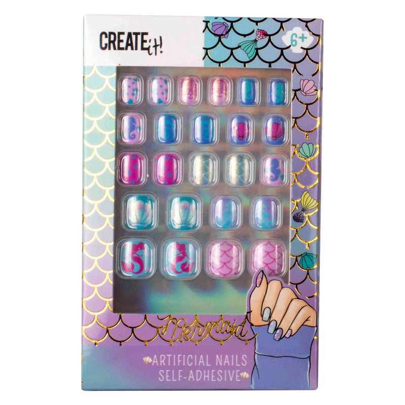 Load image into Gallery viewer, Create it! mermaid kunstnagels zelfklevend
