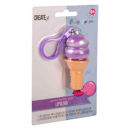 Canenco create it! candy explosion lipgloss ijsje sleutelhanger