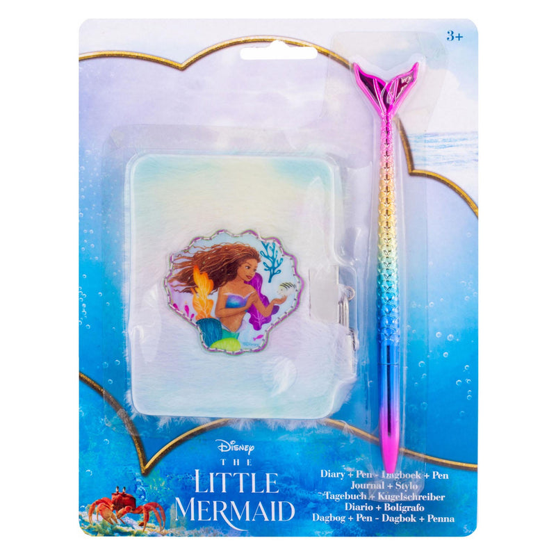 Load image into Gallery viewer, Canenco the little mermaid pluche dagboek met zeemermin pen
