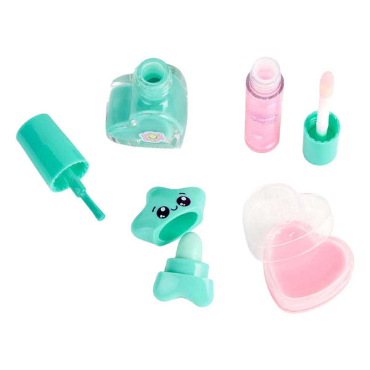 Canenco create it! beauty make-up set in fluffy rugtas love paars