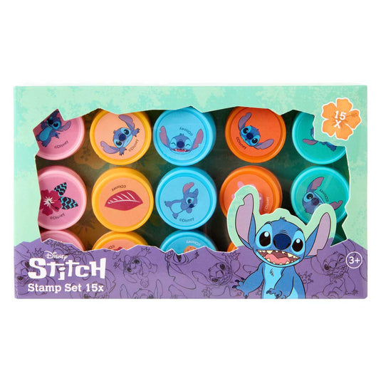 Disney stitch stempelset, 15st.