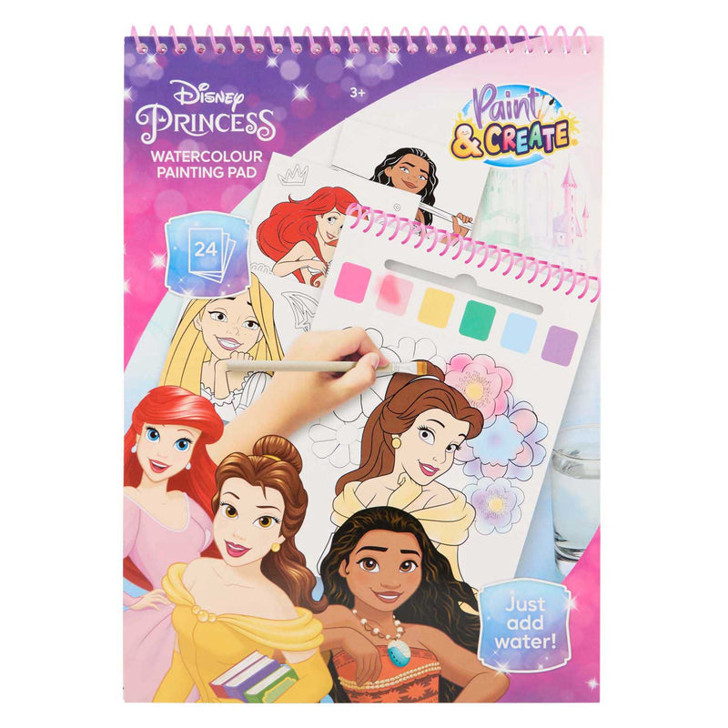 Load image into Gallery viewer, Canenco disney princess water verfset boek - incl kwast
