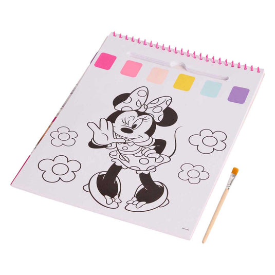 Canenco minnie mouse water verfset boek - incl kwast