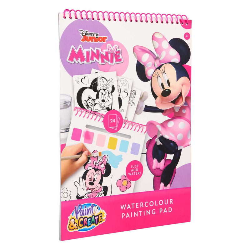 Load image into Gallery viewer, Canenco minnie mouse water verfset boek - incl kwast
