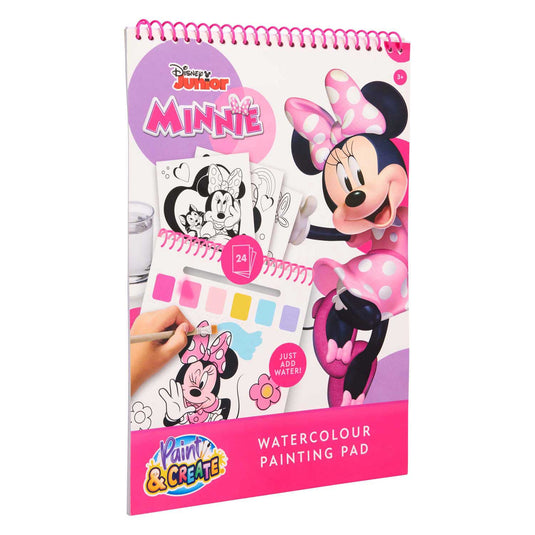 Canenco minnie mouse water verfset boek - incl kwast