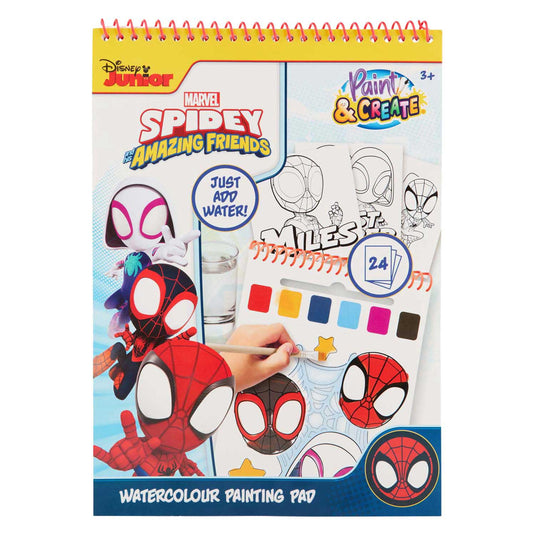 Canenco spidey water verfset boek - incl kwast