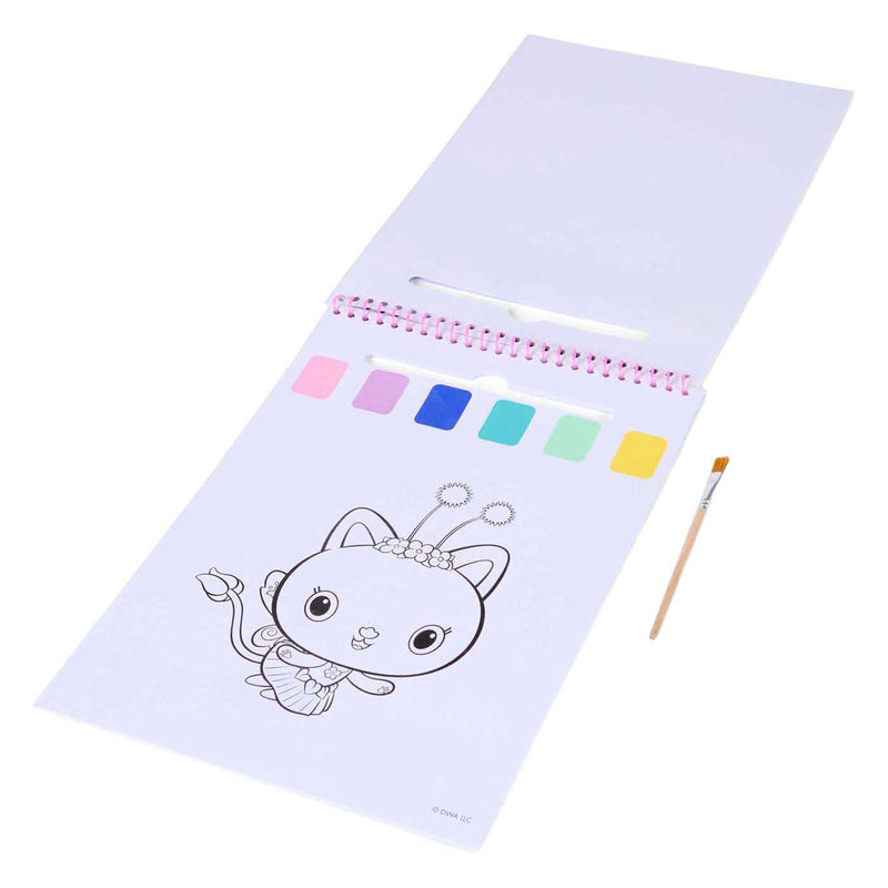 Load image into Gallery viewer, Canenco gabby's dollhouse water verfset boek - incl kwast
