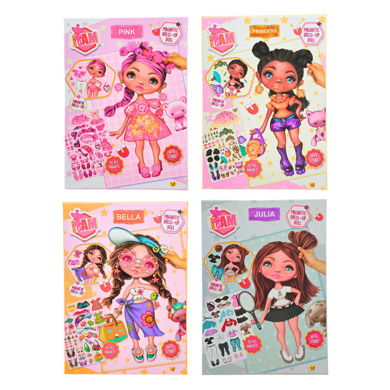 Afbeelding laden in galerijviewer, Canenco i am magnetic dress up doll - summer a5
