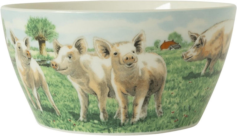 Load image into Gallery viewer, Wiebe van der zee wiebe's farm kom varken ø13cm 6st
