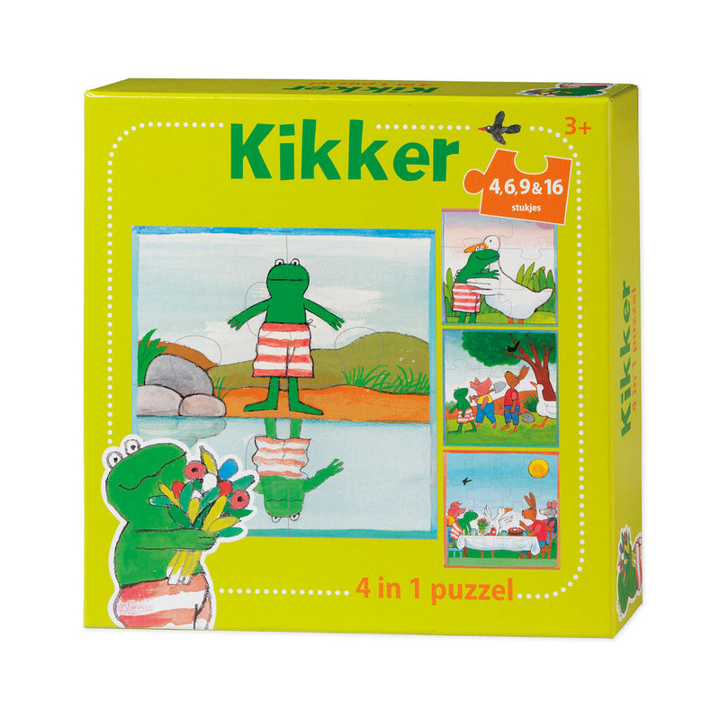 Load image into Gallery viewer, Bambolino toys de wereld van kikker puzzel, 4in1

