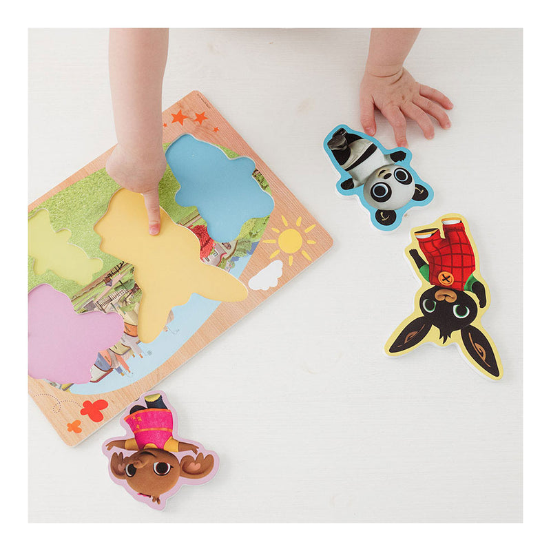 Load image into Gallery viewer, Bambolino Toys Houten Vormenpuzzel, 5st.
