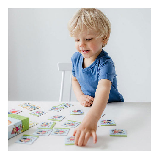 Fien teun memo spelletje - geheugen spel educatief spelgoed - boerderij - bambolino toys - vanaf 3 jaar