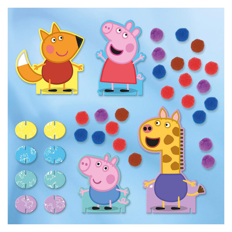Load image into Gallery viewer, Bambolino toys peppa pig pompom plakken

