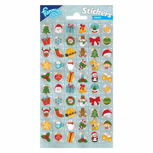 Totum stickervel kerst