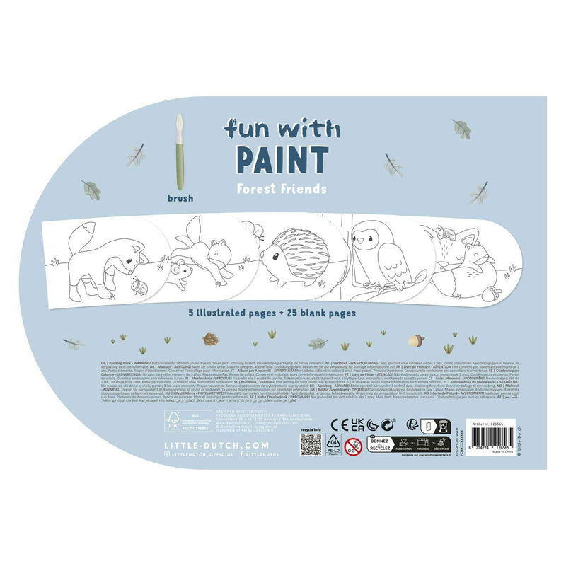 Load image into Gallery viewer, Little dutch verfboek forest friends
