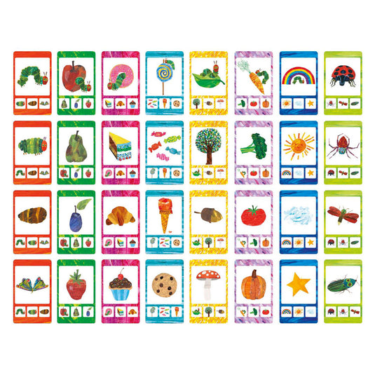 Bambolino rupsje nooitgenoeg kwartet - educatief spel cadeautip vakantie - 32 kaarten, 8 kwartetten - vanaf 3 jaar - toys