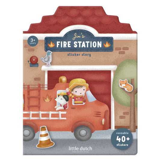 Little dutch stickervellen jim's brandweer
