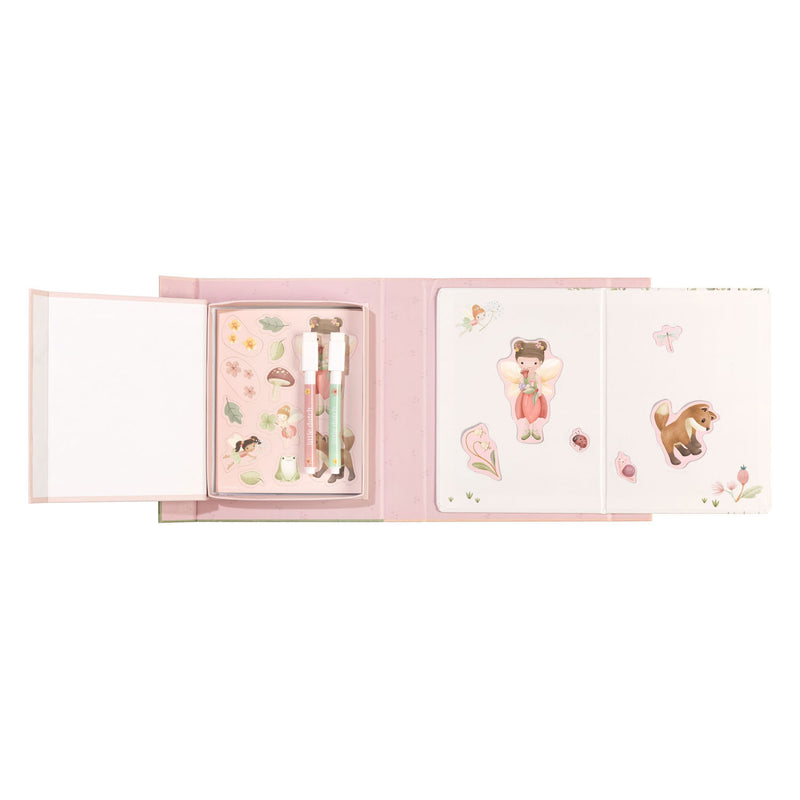 Afbeelding laden in galerijviewer, Little dutch whiteboard kleurset met magneten - rosa fairy garden
