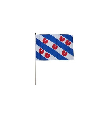 Zwaaivlag fryslan groot 50x70cm + stok