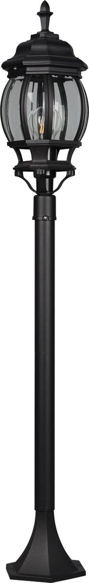 Trio elvo - paalverlichting - zwart mat - excl. 1x e27 4w - buitenverlichting - ip23