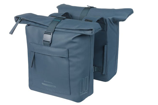 Basil tas brooklyn dubbel blauw | 41l