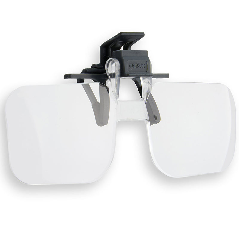 Load image into Gallery viewer, Carson loepbril 2x (+4.00 dioptrie) clip-on en flip-up
