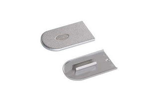 Lamello cabineo afdekkappen zilver (100st)