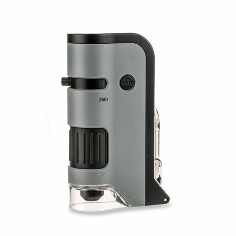 Load image into Gallery viewer, Carson handmicroscoop mp-250 microflip 100-200x met smartphone adapter
