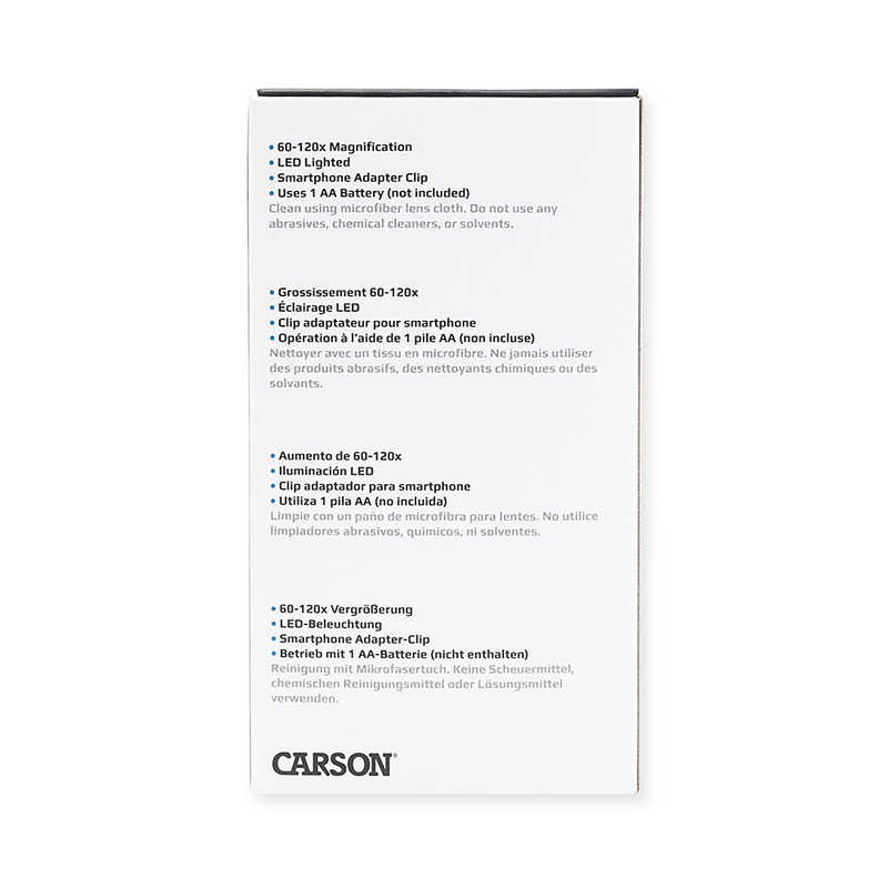 Load image into Gallery viewer, Carson handmicroscoop mm-350 microbrite plus 60-120x met smartphone adapter
