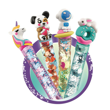 Clementoni idea - pennen creatiestudio - knutselpakket vol accessoires - kawaii glitterpennen - het creatieve cadeautje - vanaf 6 jaar