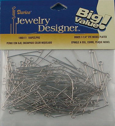 Darice vaessen creative • kettelstift 38mm 180pcs silver