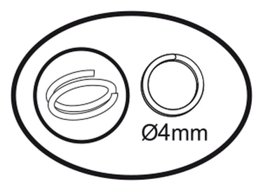 Darice vaessen creative • ringen enkel 4mm 360pcs silver