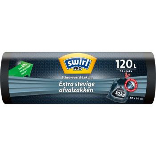 Swirl? 1066089 - swirl pro afvalzak extra stevig 120l 12 | 8 stuks