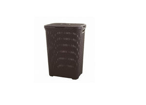 Curver style wasmand met deksel - 60l - bruin