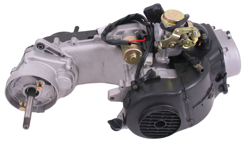 Load image into Gallery viewer, Edge Motorblok compleet scooter GY6 10 inch wiel met Lange achteras inclusief Carburateur
