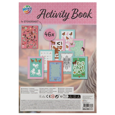 Moxy horses activiteitenboek met stickers a4 24 pagina's 29,7x21cm