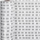 Inpakpapier, badhuis, b: 57 cm, 80 gr, zwart, wit, 150 m 1 rol