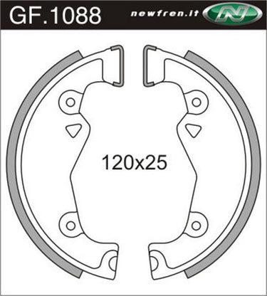 Newfren Remsegmentset GF1088 120mm kleine naaf