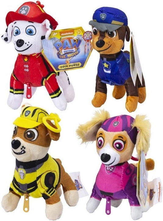 Paw patrol pluche portemonnee 15cm