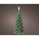 Led kaars wax steady binnen groen h.19.3cm d.8cm